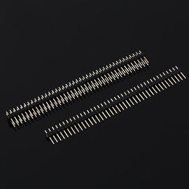 Çin İkili Satır / Tek Sıralı DIP Pin Konektör PCB Elektriksel Pin Konektörleri Aralık 2.54mm Fabrika