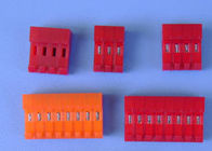2.54mm Basamaklı IDC Konektörü Uygulanabilir Kablo ile Kırmızı Renk AWG # 22 - # 28