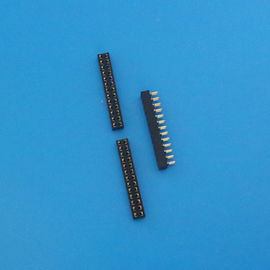 Çin 1.27mm zift Siyah Renk Çift Sıra Düz 30 Pin Connector, PCB kadın Header Soket Distribütör