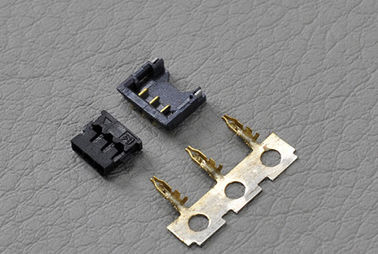 Çin 3 Pinli Altın Kaplama SMD PCB Başlık Konnektörü 1.2mm Basamak Siyah 28 # Uygulanabilir Tel Fabrika